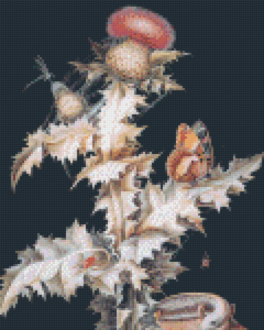 Thistle Butterfly Nine [9] Baseplate PixelHobby Mini-mosaic Art Kit image 0